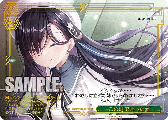 この町で叶った夢 (RRR) 【ANM/W138-051RRR】